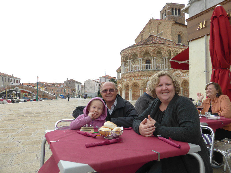 Lunch on Murano Island in Venice Italy 3 Oct 2013