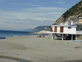 Beach in front of our camp site at Deiva Marina western coast Italy 8 Oct 2013