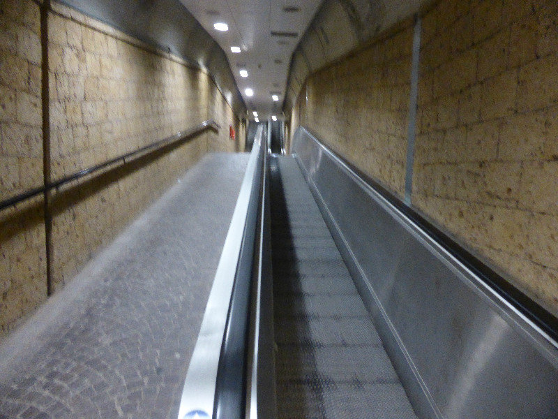 Three of these escalators were necessary to get up to Orvieto town Italy