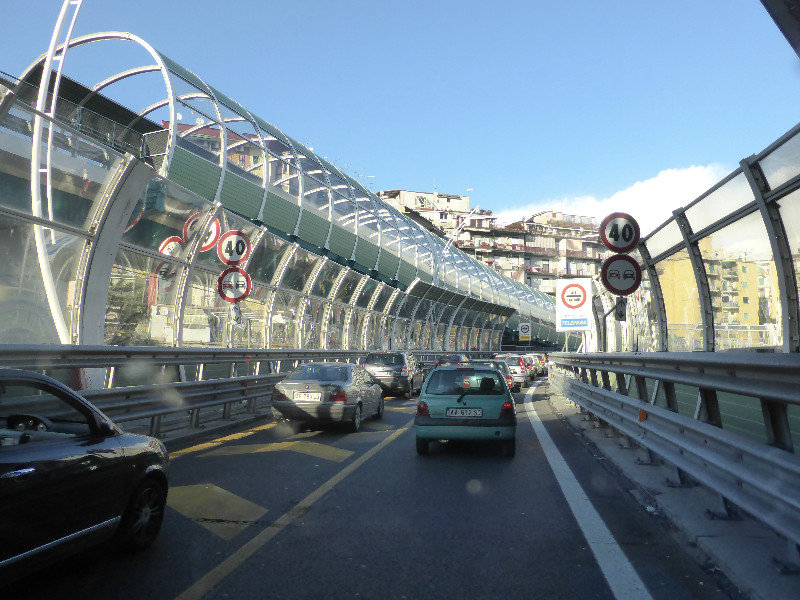 Naples entry to motorway