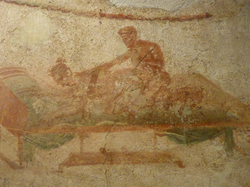 Look carefully at this fresco in Pompeii Italy (1)