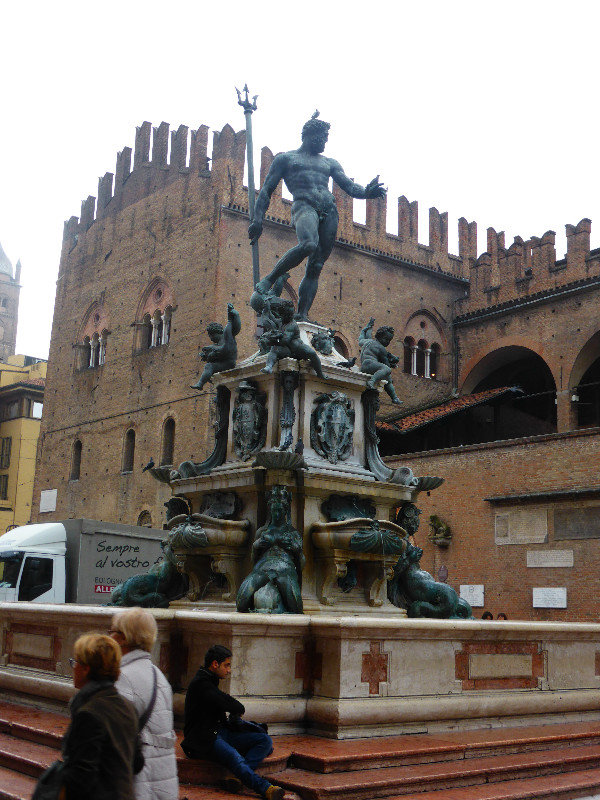 Fountain of Neptune in Bologna Italy 21 October 2013 (2)