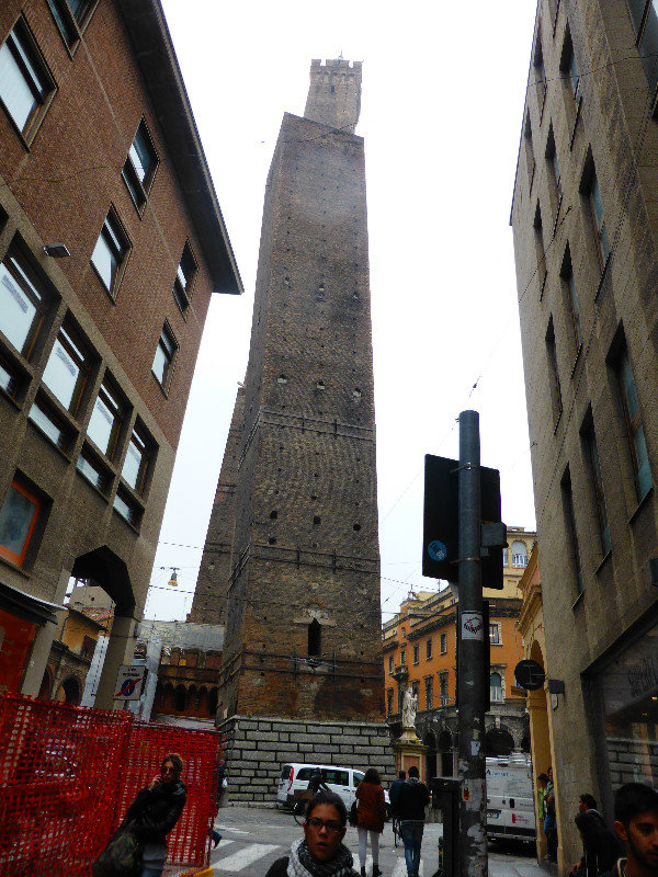 Leaning twin Towers in Bologna Italy 21 October 2013 (2)