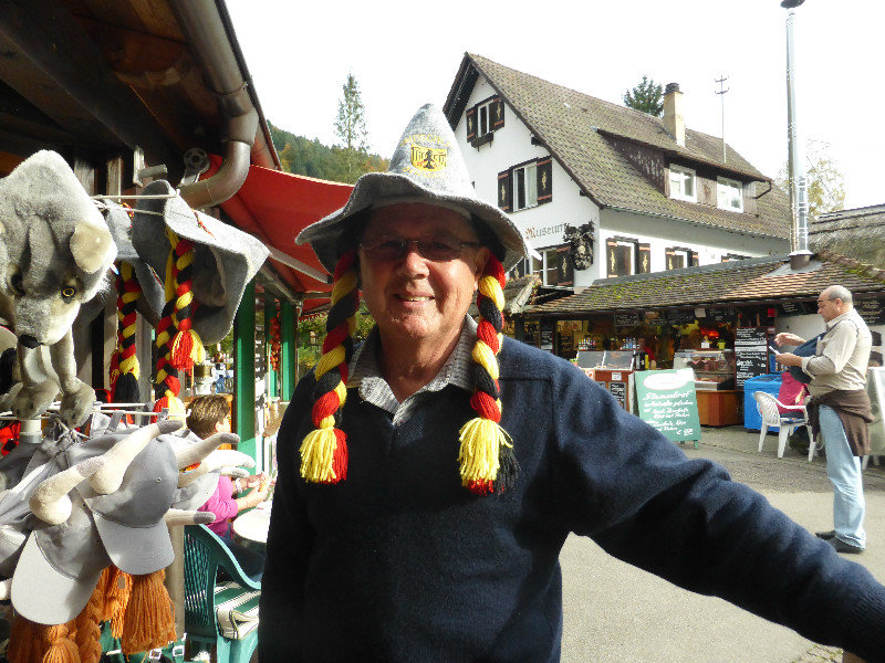 Toms new hats from Open air Museum near Gutach Black Forest (Schwarzwald) Germany 28 Oct 2013  (1)