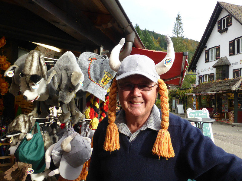 Toms new hats from Open air Museum near Gutach Black Forest (Schwarzwald) Germany 28 Oct 2013  (2)
