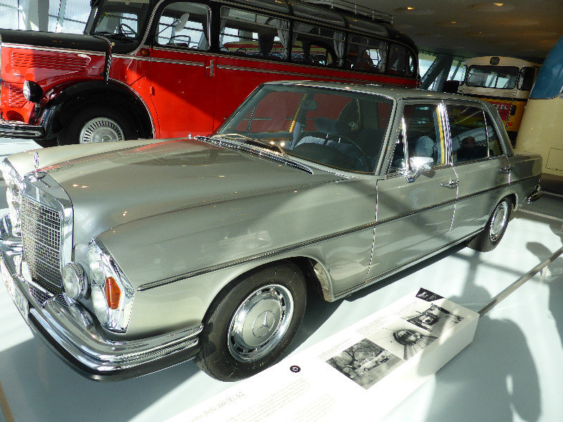 300 SEL 6.3 in Mercedes Benz Museum Stuttgart Germany 29 Oct 2013  (1)