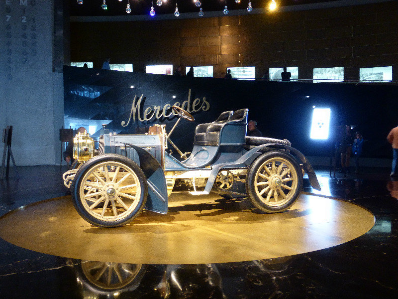 Mercedes Benz 1st car in Museum Stuttgart Germany 29 Oct 2013