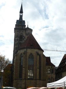 Protestant church 1562 in Stuttgart CBD Germany no gold or lavishness (3)