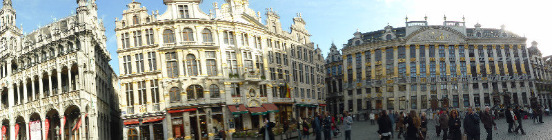 The magnificent buildings around Grand Place in Brussels Belgium 3 Nov 2013 (7)