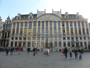 The magnificent buildings around Grand Place in Brussels Belgium 3 Nov 2013 (5)