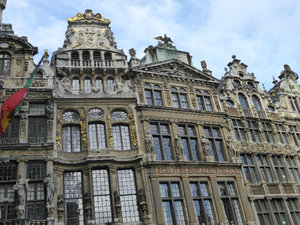 The magnificent buildings around Grand Place in Brussels Belgium 3 Nov 2013 (18)