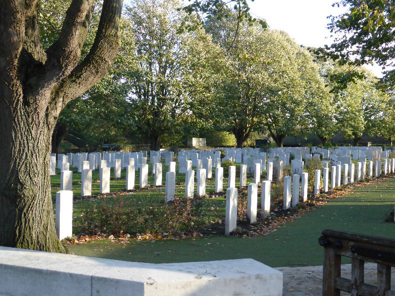 Essex Farm Cemetery in Ypres Salient around Ypres in Belgium 4 Nov 2013 (2)