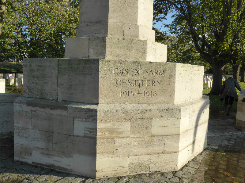 Essex Farm Cemetery in Ypres Salient around Ypres in Belgium 4 Nov 2013 (3)