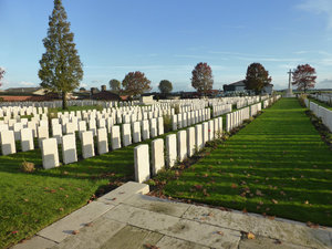 Tyne Cot cemetery in Ypres Salient around Ypres in Belgium 4 Nov 2013 (1)