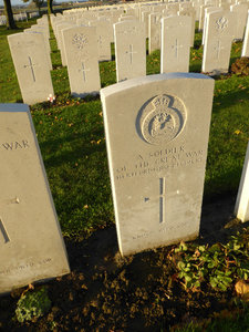 Tyne Cot cemetery in Ypres Salient around Ypres in Belgium 4 Nov 2013 (3)