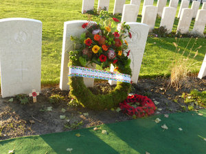 Tyne Cot cemetery in Ypres Salient around Ypres in Belgium 4 Nov 2013 (10)