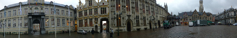 Burg Square in Brugge Belfrey Belgium 5 Nov 2013