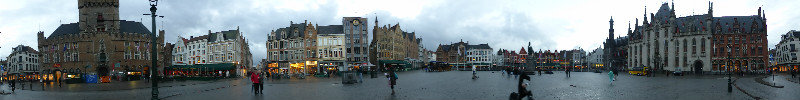 Markt Square in Brugge Belgium 5 Nov 2013