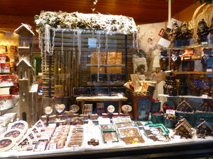 Christmas and chocolate go together in Brugge Belgium 5 Nov 2013 (1)