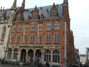 Old Post Office in Brugge Belgium 5 Nov 2013