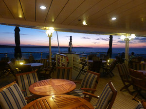 The Orion deck where breakfast was served
