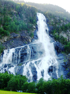 One of the many waterfalls seen along Sorfjorden (1)