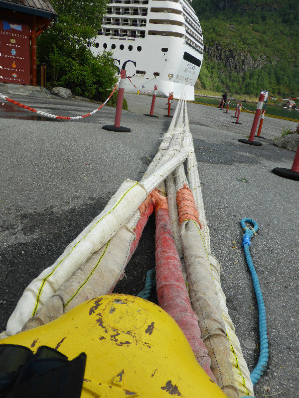 Big cruise ship on Sogefjord in Flam in Norway (1)