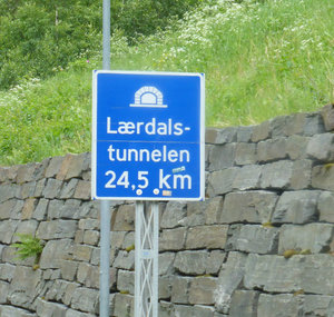 Laerdals Tunnel 24.5 kms long north of Flam (1)