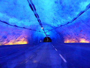 Laerdals Tunnel 24.5 kms long north of Flam (4)