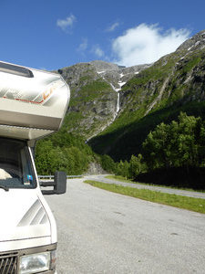 Our camping aite on 13 June 40 kms south of Geiranger (6)