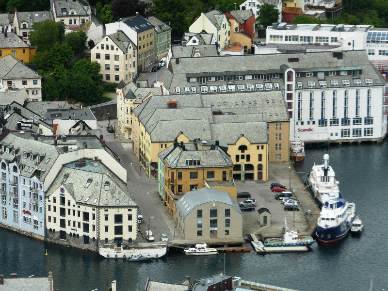 View of Alesund from Aksla the Fjellstua viewpoint Norway (15)