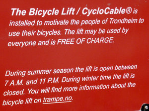 Electronic bike lift to help people go up the hill (2)