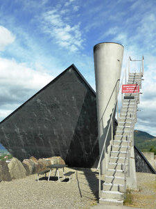 Olympic Torch at the ski jump tower used for 1994 Winter Olympics (2)