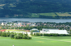 View of Lillehammer from ski jump