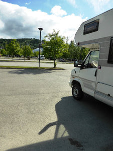 We parked over night in car park of Olympic Park museum Lillehammer (1)