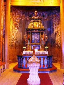 Heddal Stave Church - altarpiece