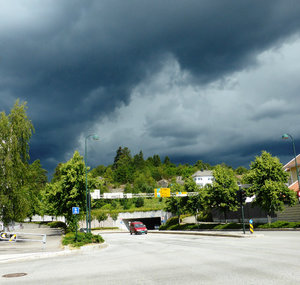 Storm coming in Kristiansand - we didn't get wet