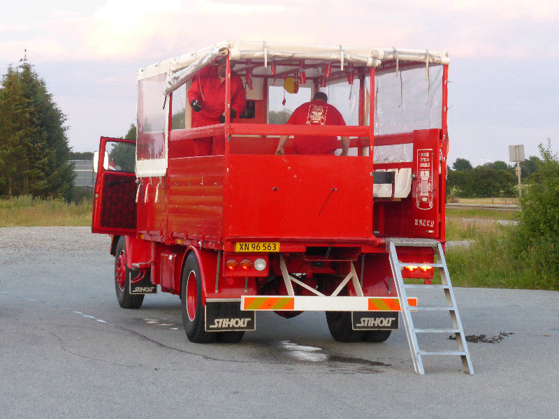 A truck for Uni celebrations pulled up at our camping site near Hobro (1)