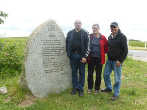 Knud, Jette & Tom at Yding Skovhoj the highest point in Denmark