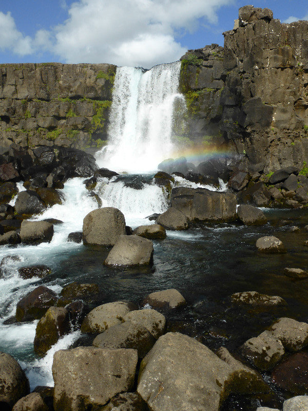 Oxarafoss Waterfall in Pingvellir Park (1)