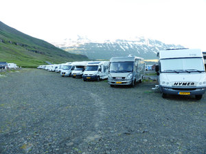 SeyðisfjörðurOur camping site at  on east coast of Iceland