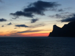 Sunrise on the ferry before we got off at 3.00am on Faroe Island Streymoy (1)