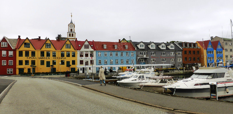 Torshavn Harbour on Streymoy Island of Faroe Islands