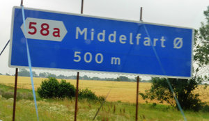 This town name amused Tom.  We even saw a sign Fart Control meaning speed control