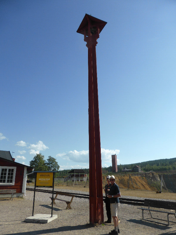 Falun Copper mine 1300 yrs old - ringing the bell