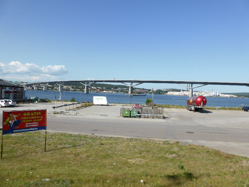 Massive new bridge in Sundsvall Sweden east coast (1)