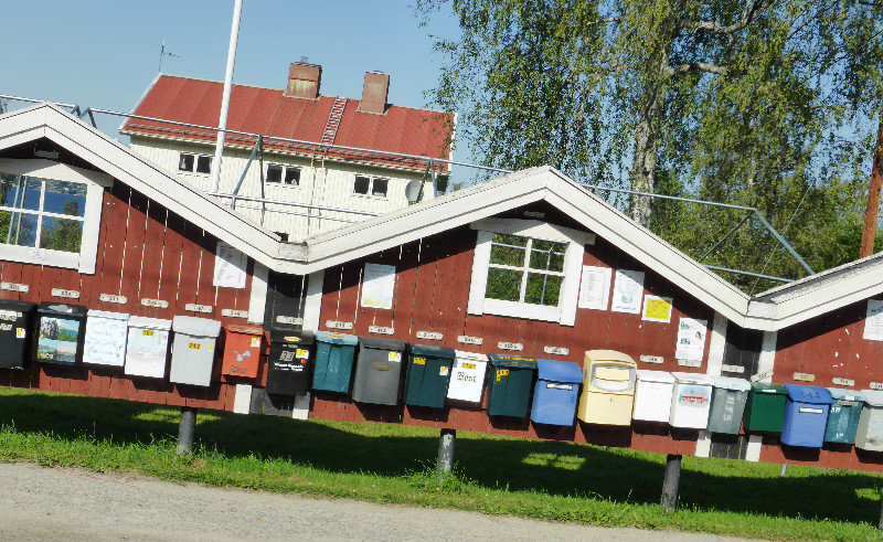 Letter boxes in Hoga Kusten Central Coast Sweden