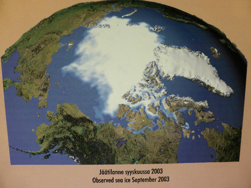 6 Same glacier in 2004 Arktikum Museum in Rovaniemi Lapland