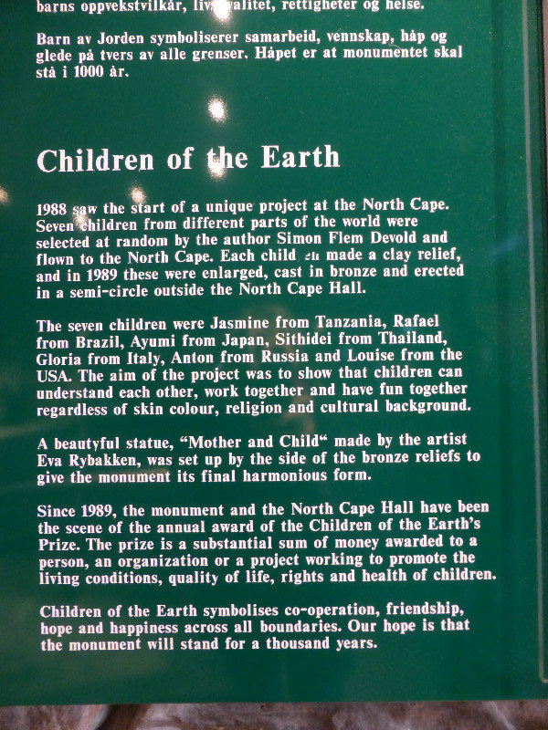 Children of the World monument 1989 at North Cape (9)