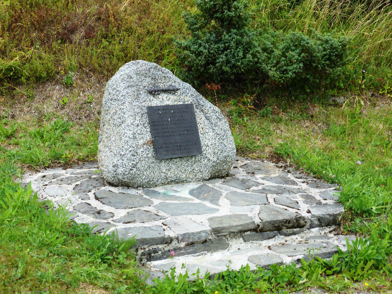 Adolf Cannon Museum Harstad memorial stone for soldiers lost